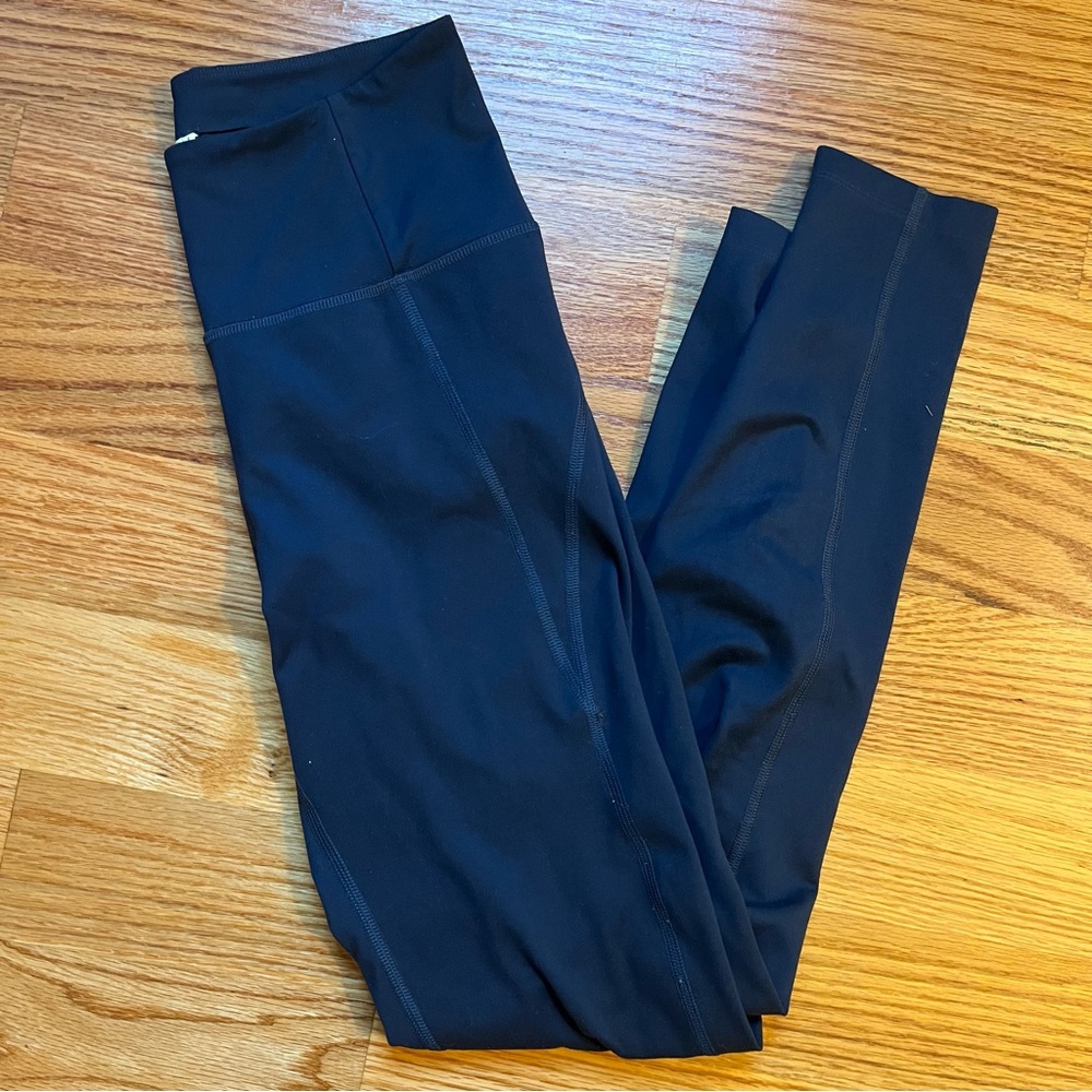 Girlfriend collective teal leggings size small